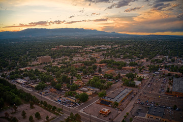 Wall Mural - Aerial View of Colorado Springs at Dusk