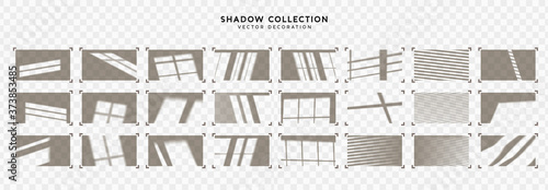 Fotografía Set of Shadow overlay window frames