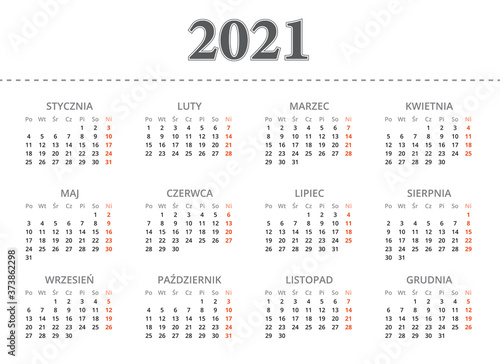 Kalendarz 2021 Kolor Niebieski Tlo Polska Buy This Stock Vector And Explore Similar Vectors At Adobe Stock Adobe Stock kalendarz on line 2021