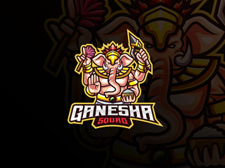 Wall Mural - Ganesha mascot esport logo design