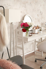 Wall Mural - Stylish interior of modern makeup room