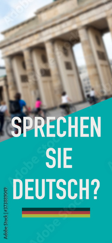 Fotografiet do you speak German, in mobile stories format