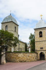 Wall Mural - View of the Church of the Exaltation of the Cross in Ternopil . Ukraine