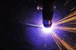 © AliaksaB - metal cutting process using plasma cutting machine
