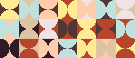 Mosaic Abstract Vector Pattern Design