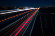 © Ldgfr Photos - Autoroutes A9 et A709 entre Nîmes et Montpellier de nuit en longue exposition (light trails)