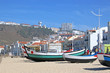 © Jenny Thompson - Traditional fishing boats on Nazare beach, Portugal