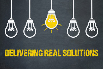 Wall Mural - Delivering real solutions 