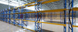 New empty warehouse for rent. Industrial storehouse, storage system