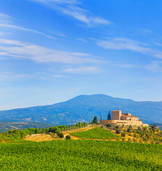 Beautiful landscape in Tuscany near Montepulciano.