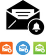 Email With Bell Alert Notify Icon