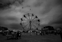 Ferris Wheel Black And White 