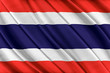 © Denis Rozhnovsky - Colorful Thailand flag waving in the wind. 3D illustration.