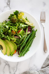 Wall Mural - Avocado Salad with Chicken Salad Scoop