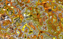  Colored Fractal Grunge Decor Background