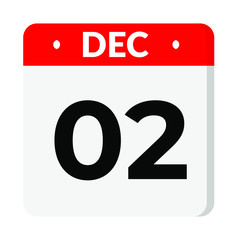 02 December calendar icon