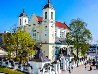 Wall Mural - Cathedral of Saints Peter and Paul (Catherine's Church) - the oldest church in the city of Minsk. The cathedral was founded in 1612. Belarus.