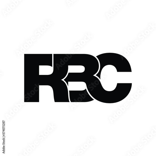 Fotografía RBC letter monogram logo design vector
