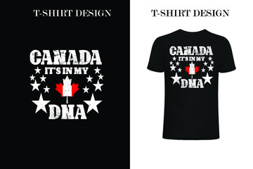  Canada it's in my DNA t-shirt design