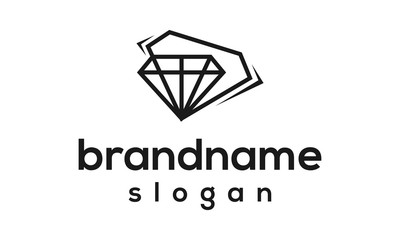 Poster - Modern diamond logo design vector