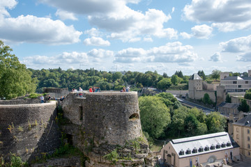 Canvas Print - Beautiful shot from Casemates du Bock, Luxembourg