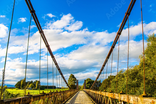 Fototapeta most linowy  malowniczy-most