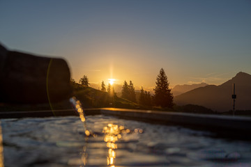 water source in the alps