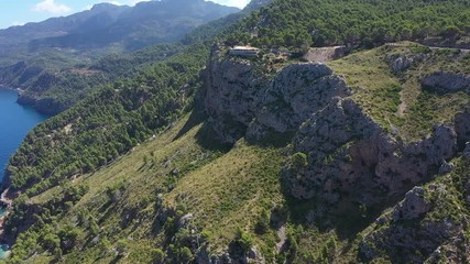 Sticker - flying over the coast of Majorca Spain