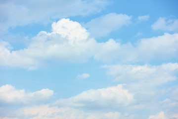 light blue cloudy sky