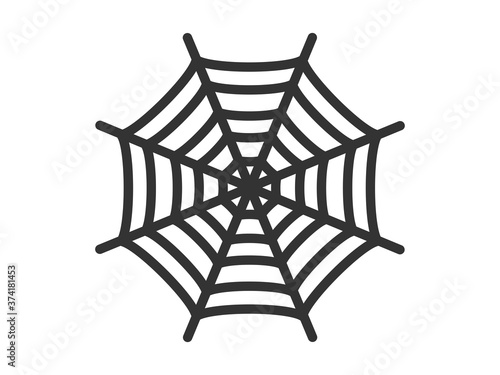 蜘蛛の巣のシルエットイラスト Stock Vector Adobe Stock