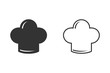 © arabel0305 - Chef hat line icon set, outline and solid vector sign, linear pictogram isolated on white, logo illustration