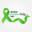world cerebral palsy day vector illustration