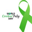 world cerebral palsy day vector illustration