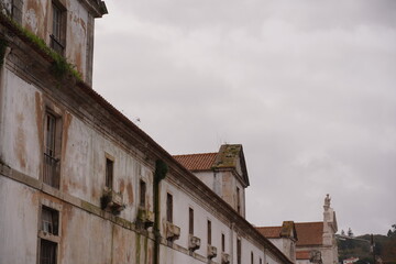 Alcobaca, village with Monastery in Portugal.. UNESCO World Heritage Site.