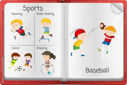 Photo Open activity diary page