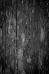 Poster - Wood Dark background, Wooden pattern black wall, abstract plank board for design