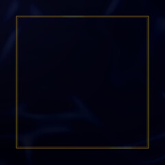Wall Mural - gold frame square metal glitter and shiny on black background