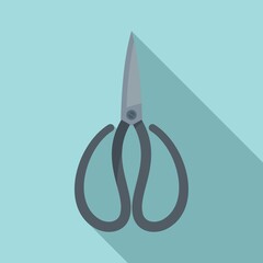 Canvas Print - Shoe repair scissors icon. Flat illustration of shoe repair scissors vector icon for web design