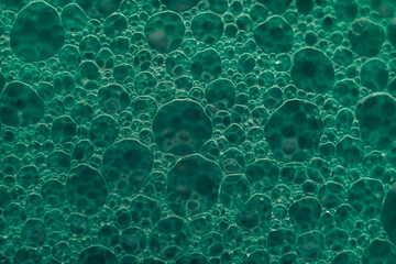 Aufkleber - Beautiful abstract green bubbles background pattern for design. Liquid fluid texture for background, banner.