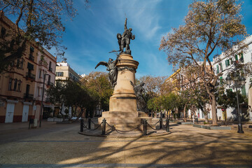 sculpture in Ibiza town square