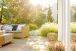 © Photographee.eu - Beautiful summer day in elegant home garden with trendy furniture
