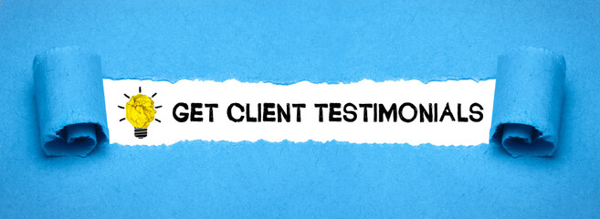 Poster - Get Client Testimonials 