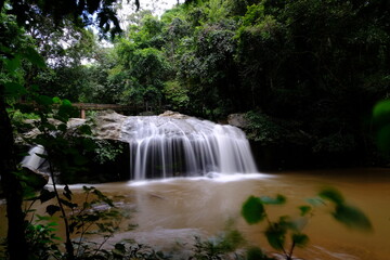 Poster - waterfall in the forest