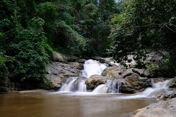 Poster - waterfall in the mountains