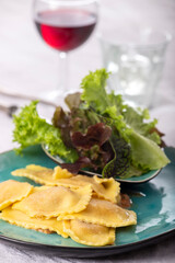 Wall Mural - ravioli with cream sauce