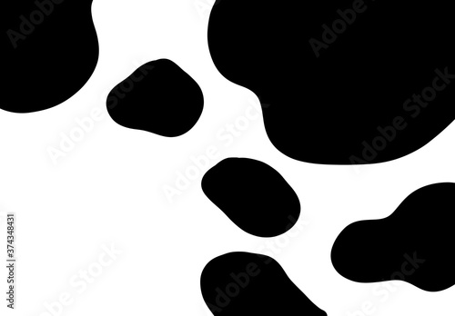 牛柄の年賀状 文字無し Stock Illustration Adobe Stock