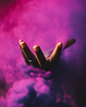 Silhouette Of Colored Smoke Free Stock Photo - Public Domain Pictures