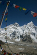 Everest 8848 mts y Nuptse 7864 mts,ascenso al Khala Pattar, 5550 mts.Sagarmatha National Park, Khumbu Himal, Nepal, Asia.