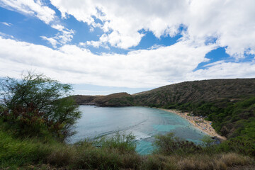 Wall Mural - Oahu's Most Famous Beach, Hanauma Bay, Oahu Hawaii - 07.OCT.2019