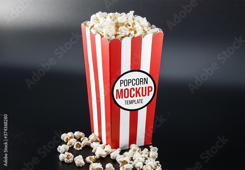 Download Popcorn Box Mockup Stock Template Adobe Stock